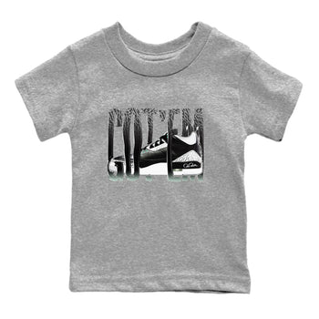 3s Green Glow shirt to match jordans Wiggling Gotem sneaker tees Air Jordan 3 Green Glow SNRT sneaker release tees baby toddler Heather Grey 2 cotton Shirt