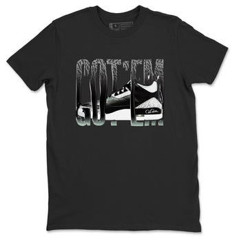 3s Green Glow shirt to match jordans Wiggling Gotem sneaker tees Air Jordan 3 Green Glow SNRT Sneaker Release Tees unisex cotton Black 2 crew neck shirt