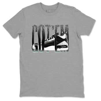 3s Green Glow shirt to match jordans Wiggling Gotem sneaker tees Air Jordan 3 Green Glow SNRT Sneaker Release Tees unisex cotton Heather Grey 2 crew neck shirt