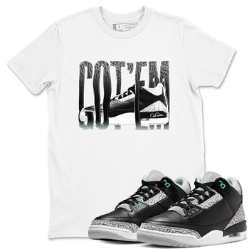 3s Green Glow shirt to match jordans Wiggling Gotem sneaker tees Air Jordan 3 Green Glow SNRT Sneaker Release Tees unisex cotton White 1 crew neck shirt