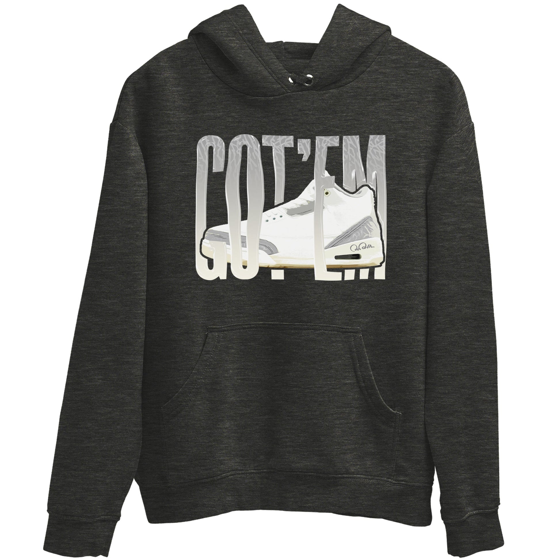 3s Ivory shirt to match jordans Wiggling Gotem sneaker tees Air Jordan 3 Ivory SNRT Sneaker Release Tees unisex cotton Charcoal Heather 2 crew neck shirt