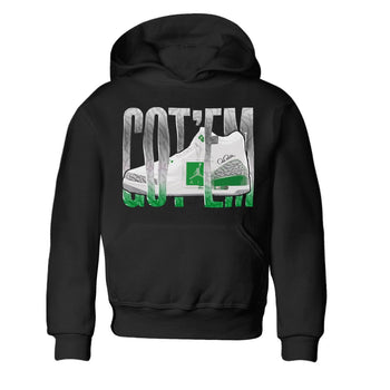 Air Jordan 3 Lucky Green Sneaker Match Tees Wiggling Gotem Sneaker Tees AJ3 Lucky Green Sneaker Release Tees Kids Shirts Black 2