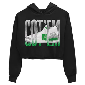 Air Jordan 3 Lucky Green Sneaker Match Tees Wiggling Gotem Sneaker Tees AJ3 Lucky Green Sneaker Release Tees Women's Shirts Black 2