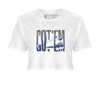 3s Midnight Navy shirt to match jordans Wiggling Gotem sneaker tees Air Jordan 3 Midnight Navy SNRT Sneaker Release Tees White 2 crop length shirt