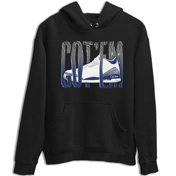 3s Midnight Navy shirt to match jordans Wiggling Gotem sneaker tees Air Jordan 3 Midnight Navy SNRT Sneaker Release Tees unisex cotton Black 2 crew neck shirt