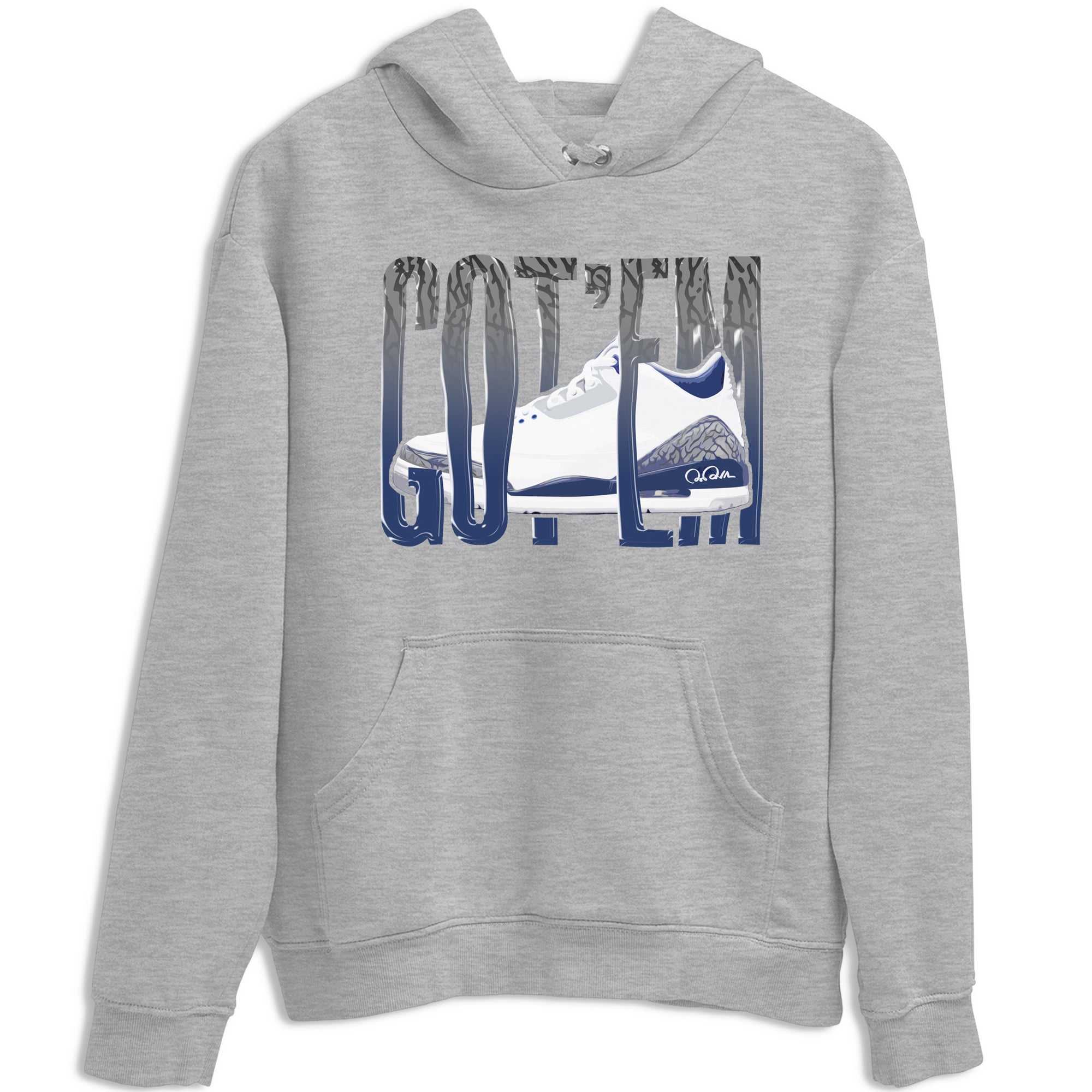 3s Midnight Navy shirt to match jordans Wiggling Gotem sneaker tees Air Jordan 3 Midnight Navy SNRT Sneaker Release Tees unisex cotton Heather Grey 2 crew neck shirt