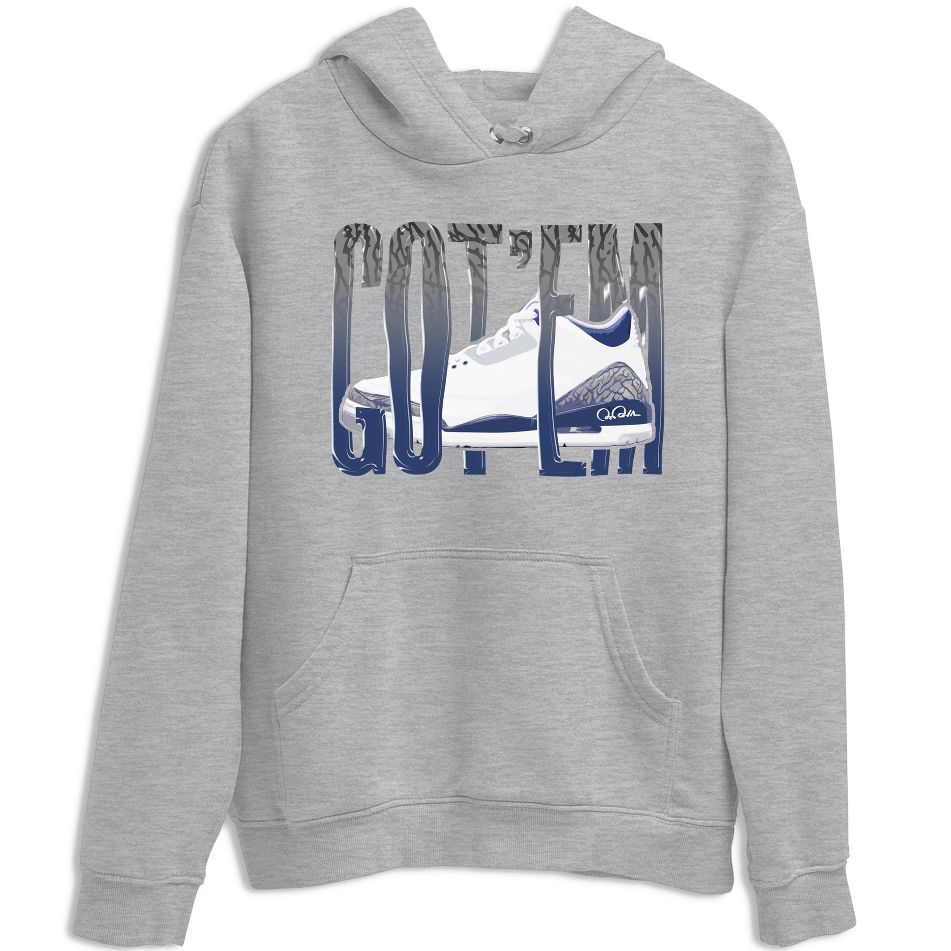 3s Midnight Navy shirt to match jordans Wiggling Gotem sneaker tees Air Jordan 3 Midnight Navy SNRT Sneaker Release Tees unisex cotton Heather Grey 2 crew neck shirt
