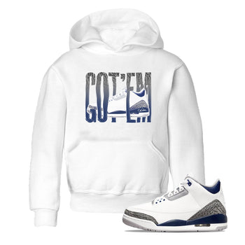3s Midnight Navy shirt to match jordans Wiggling Gotem sneaker tees Air Jordan 3 Midnight Navy SNRT sneaker release tees baby toddler White 1 cotton Shirt