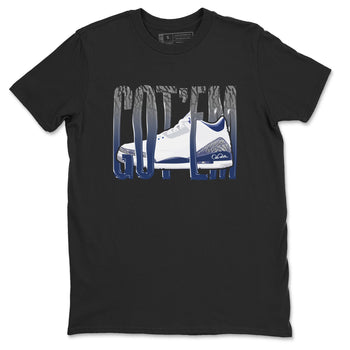 3s Midnight Navy shirt to match jordans Wiggling Gotem sneaker tees Air Jordan 3 Midnight Navy SNRT Sneaker Release Tees unisex cotton Black 2 crew neck shirt