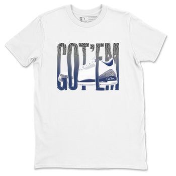 3s Midnight Navy shirt to match jordans Wiggling Gotem sneaker tees Air Jordan 3 Midnight Navy SNRT Sneaker Release Tees unisex cotton White 2 crew neck shirt