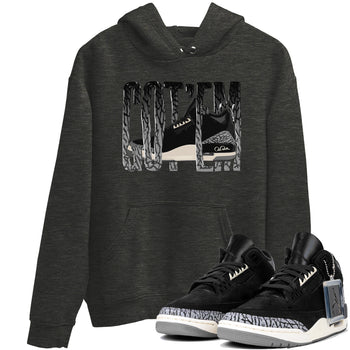 Air Jordan 3 Off Noir shirt to match jordans Wiggling Gotem sneaker tees AJ3 Off Noir SNRT Sneaker Release Tees Unisex Charcoal Heather 1 T-Shirt