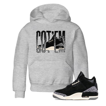 Air Jordan 3 Off Noir shirt to match jordans Wiggling Gotem sneaker tees AJ3 Off Noir SNRT Sneaker Release Tees Baby Toddler Heather Grey 1 T-Shirt
