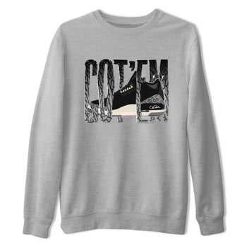Air Jordan 3 Off Noir shirt to match jordans Wiggling Gotem sneaker tees AJ3 Off Noir SNRT Sneaker Release Tees Unisex Heather Grey 2 T-Shirt