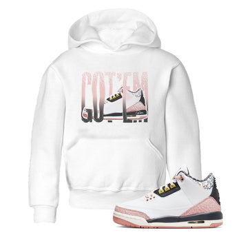 Air Jordan 3 GS Vintage Floral shirt to match jordans Wiggling Gotem sneaker tees Air Jordan 3 Vintage Floral SNRT sneaker release tees baby toddler White 1 cotton Shirt