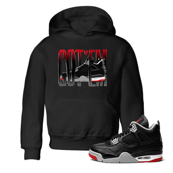 4s Bred Reimagined shirt to match jordans Wiggling Gotem sneaker tees Air Jordan 4 Bred Reimagined SNRT Sneaker Release Tees Baby Toddler Black 1 T-Shirt