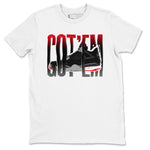 4s Bred Reimagined shirt to match jordans Wiggling Gotem sneaker tees Air Jordan 4 Bred Reimagined SNRT Sneaker Release Tees Unisex White 2 T-Shirt