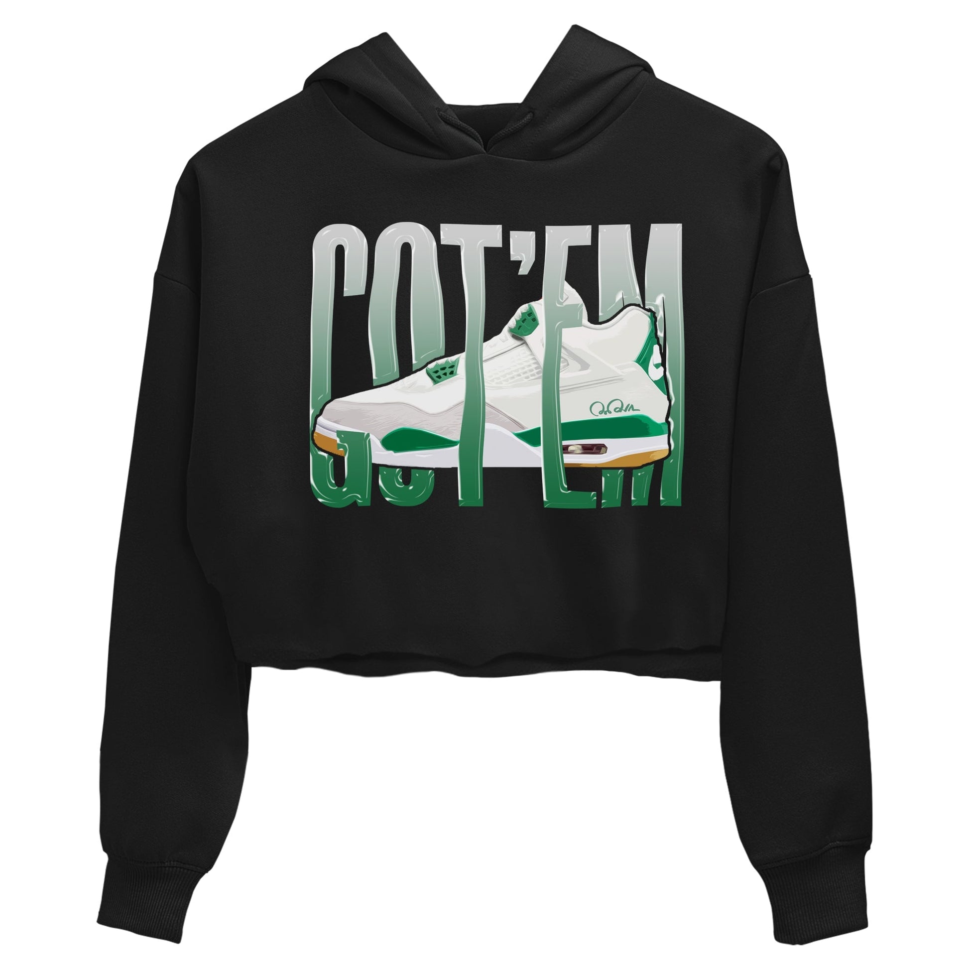 Jordan 4 Pine Green SB Sneaker Match Tees Wiggling Gotem Sneaker Tees AJ4 Pine Green SB Sneaker Tees Sneaker Release Shirts Women's Shirts Black 2