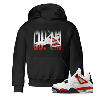 Air Jordan 4 Red Cement Wiggling Gotem Baby and Kids Sneaker Tees AJ4 Retro OG Red Cement Kids Sneaker Tees Washing and Care Tip