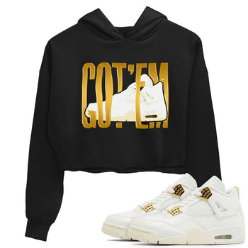 4s Sail shirt to match jordans Wiggling Gotem sneaker tees Air Jordan 4 Sail SNRT Sneaker Release Tees Black 1 crop length shirt