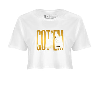 4s Sail shirt to match jordans Wiggling Gotem sneaker tees Air Jordan 4 Sail SNRT Sneaker Release Tees White 2 crop length shirt