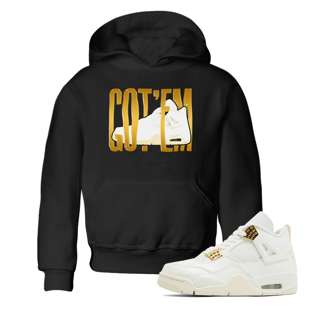 4s Sail shirt to match jordans Wiggling Gotem sneaker tees Air Jordan 4 Sail SNRT sneaker release tees baby toddler Black 1 cotton Shirt