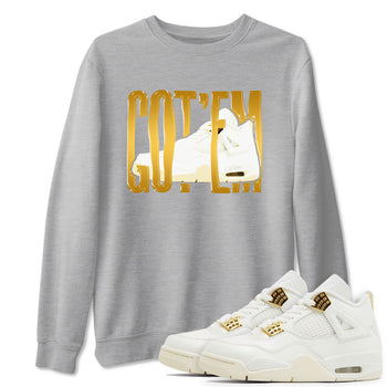 4s Sail shirt to match jordans Wiggling Gotem sneaker tees Air Jordan 4 Sail SNRT Sneaker Release Tees unisex cotton Heather Grey 1 crew neck shirt