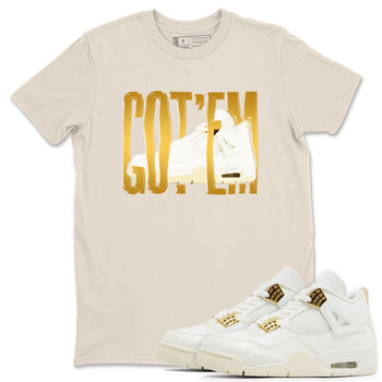 4s Sail shirt to match jordans Wiggling Gotem sneaker tees Air Jordan 4 Sail SNRT Sneaker Release Tees unisex cotton Natural 1 crew neck shirt