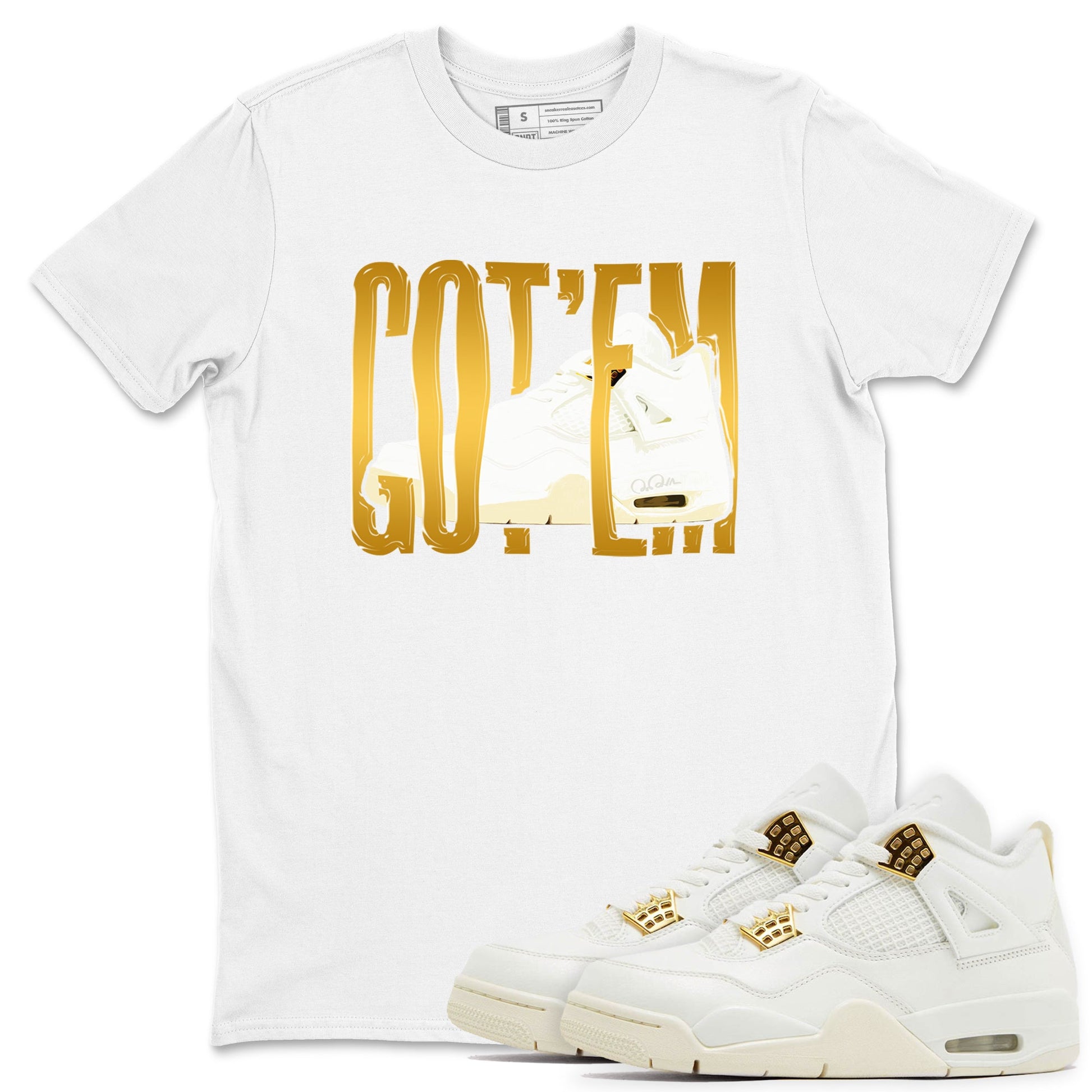 4s Sail shirt to match jordans Wiggling Gotem sneaker tees Air Jordan 4 Sail SNRT Sneaker Release Tees unisex cotton White 1 crew neck shirt