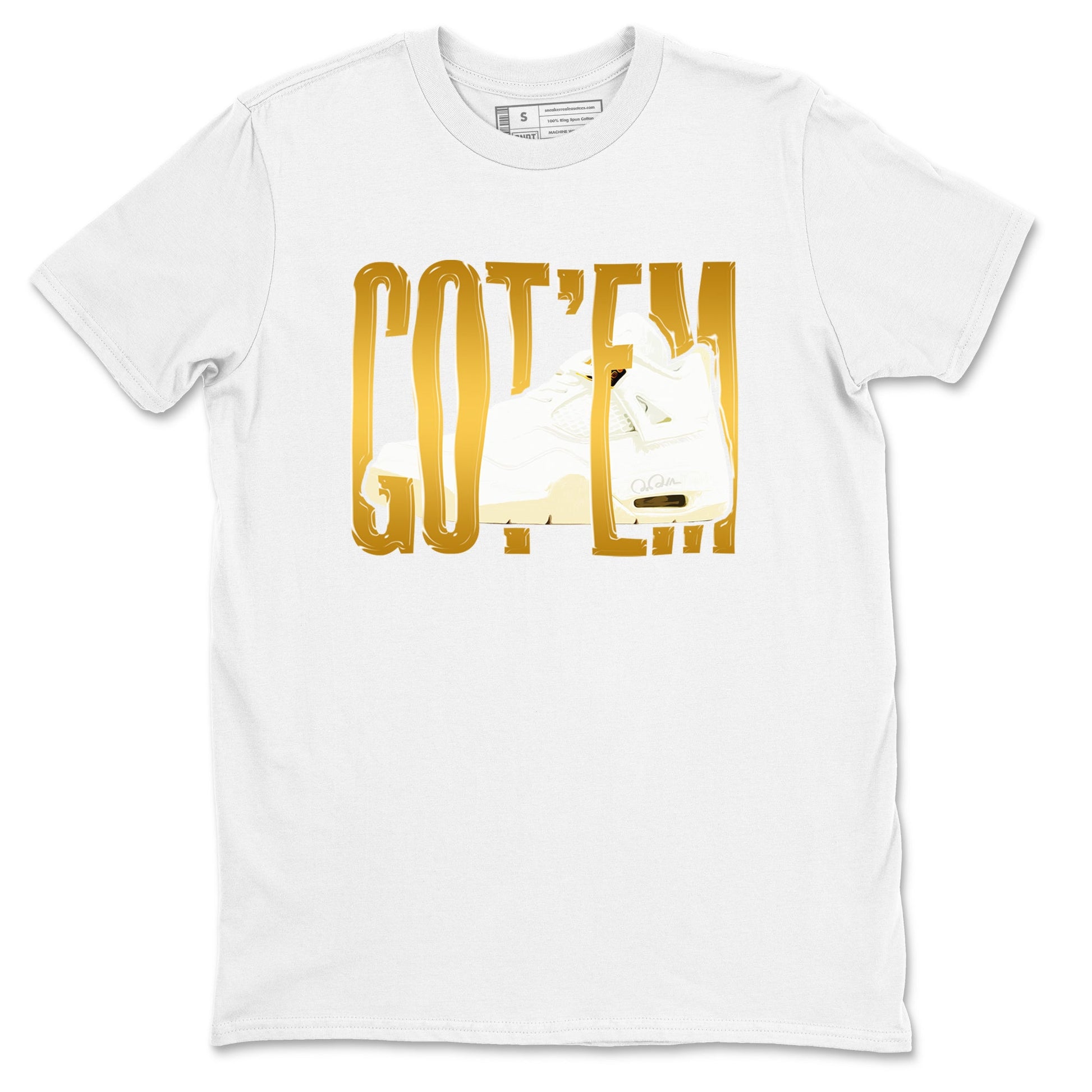 4s Sail shirt to match jordans Wiggling Gotem sneaker tees Air Jordan 4 Sail SNRT Sneaker Release Tees unisex cotton White 2 crew neck shirt