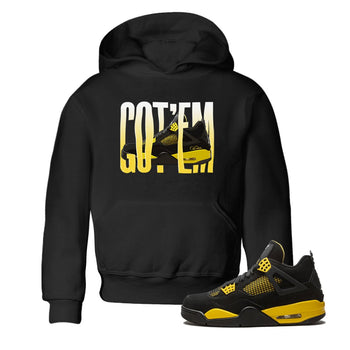 Air Jordan 4 Thunder Wiggling gotem Baby and Kids Sneaker Tees AJ4 Thunder JumpmanKids Sneaker Tees Washing and Care Tip