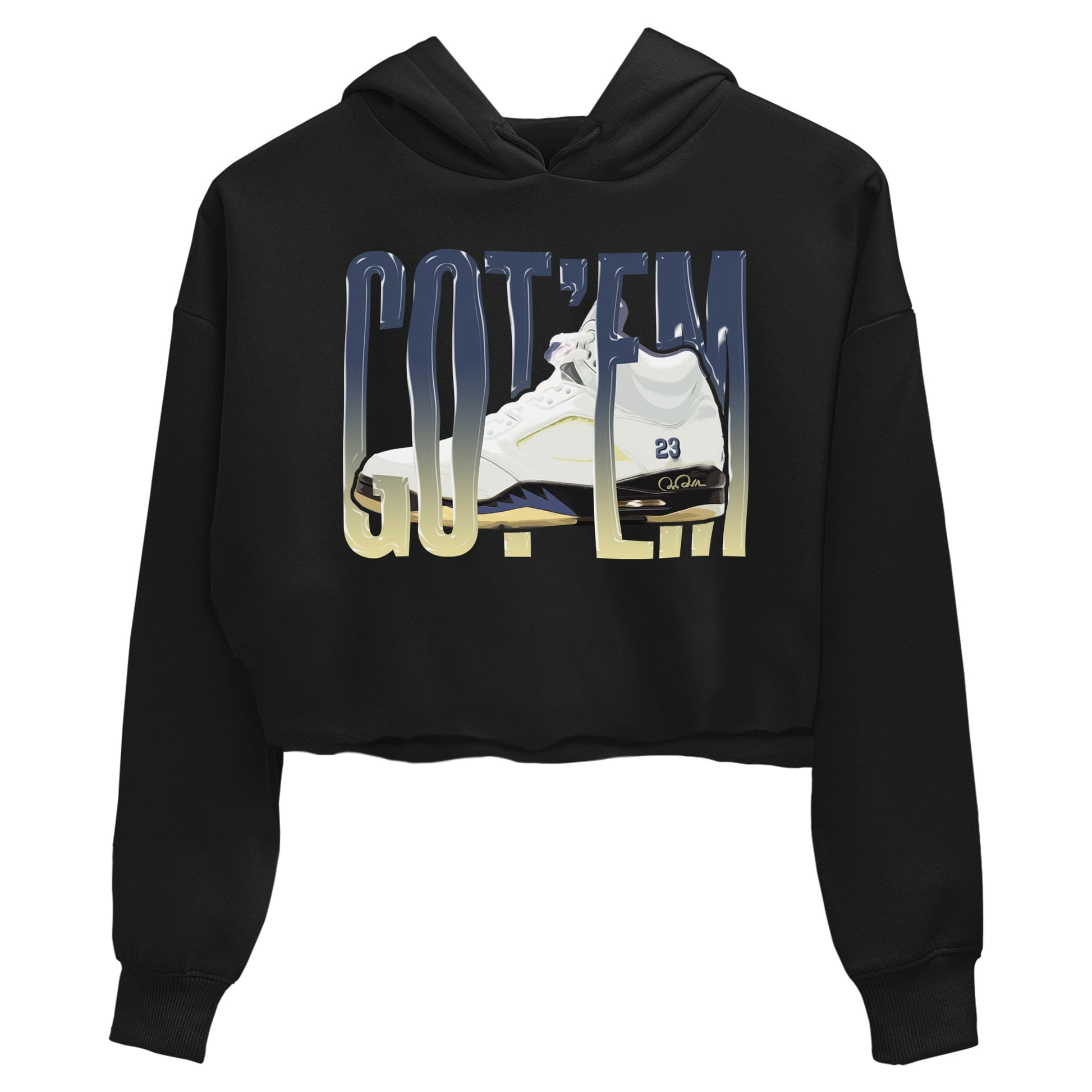 Air Jordan 5 A Ma Maniere x Photon Dust shirt to match jordans Wiggling Gotem sneaker tees Jordan 5 A Ma Maniere "Dawn" SNRT Sneaker Release Tees Black 2 Crop T-Shirt