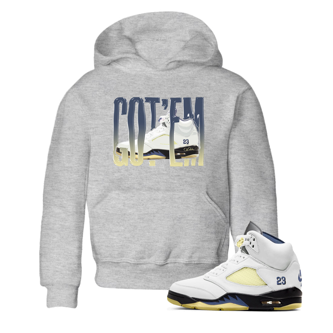 Air Jordan 5 A Ma Maniere x Photon Dust shirt to match jordans Wiggling Gotem sneaker tees Jordan 5 A Ma Maniere "Dawn" SNRT Sneaker Release Tees Baby Toddler Heather Grey 1 T-Shirt