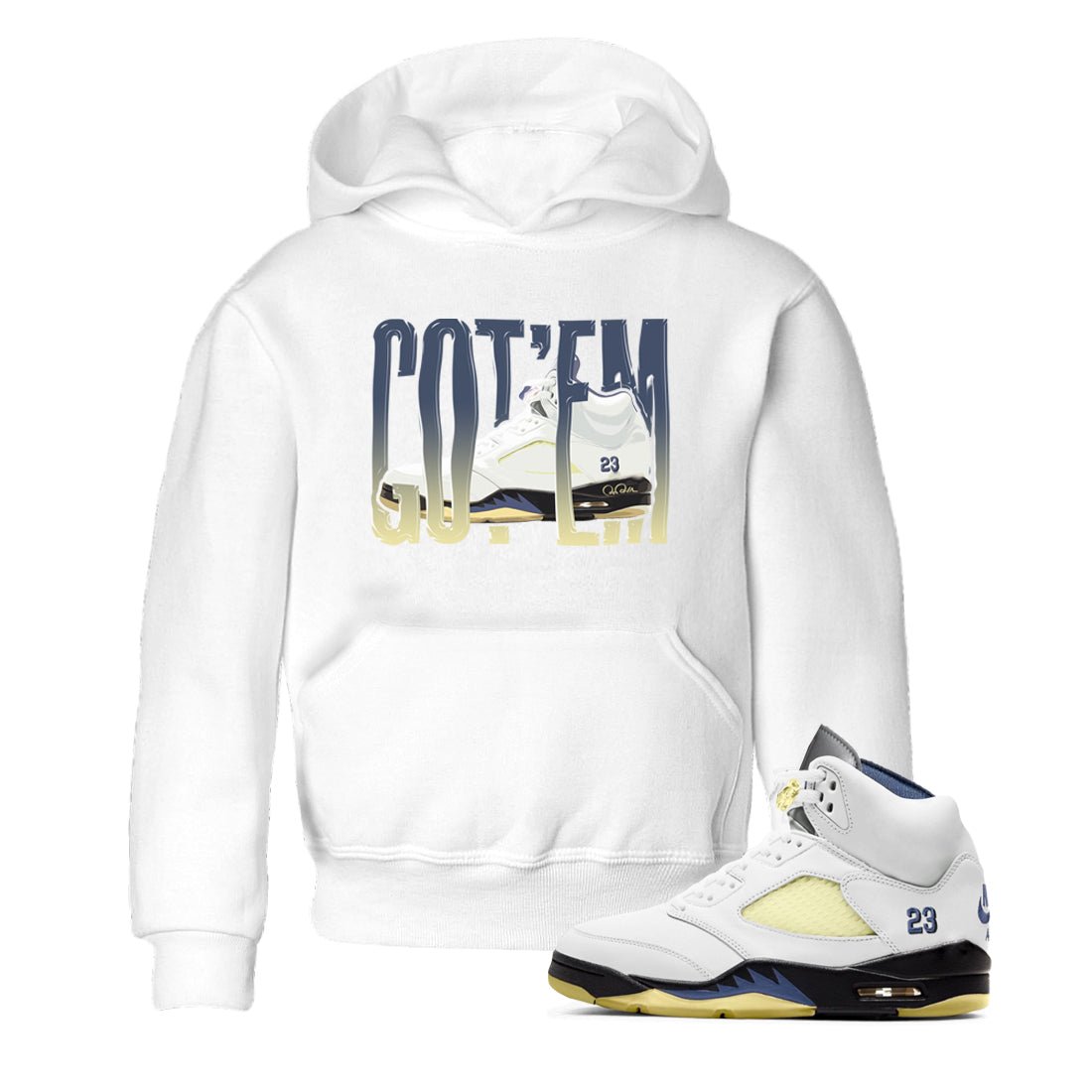 Air Jordan 5 A Ma Maniere x Photon Dust shirt to match jordans Wiggling Gotem sneaker tees Jordan 5 A Ma Maniere "Dawn" SNRT Sneaker Release Tees Baby Toddler White 1 T-Shirt
