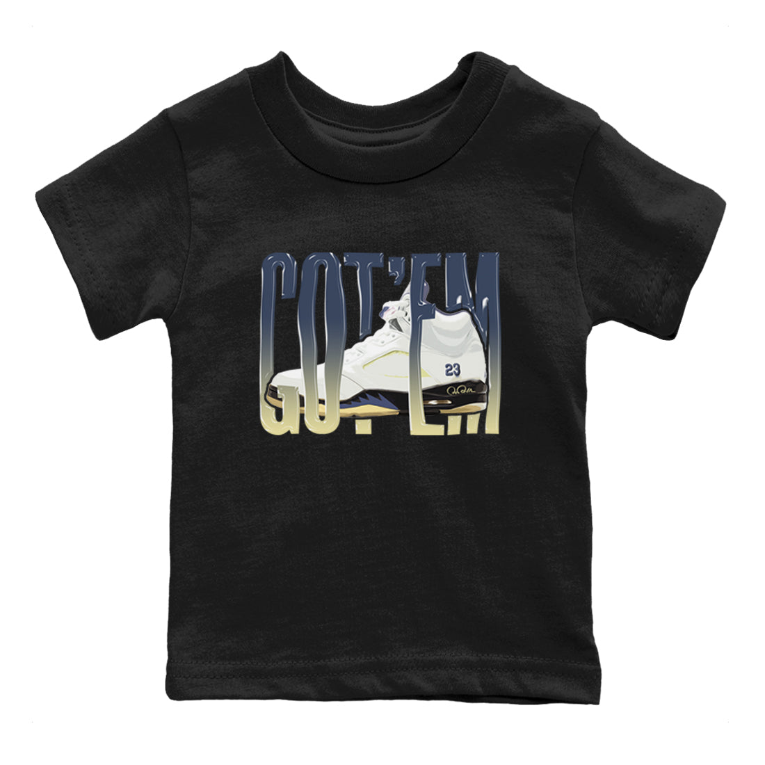 Air Jordan 5 A Ma Maniere x Photon Dust shirt to match jordans Wiggling Gotem sneaker tees Jordan 5 A Ma Maniere "Dawn" SNRT Sneaker Release Tees Baby Toddler Black 2 T-Shirt