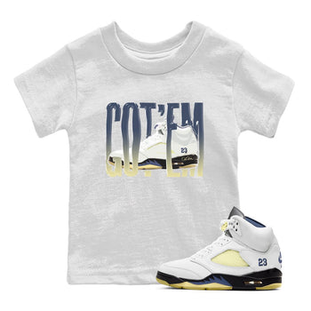 Air Jordan 5 A Ma Maniere x Photon Dust shirt to match jordans Wiggling Gotem sneaker tees Jordan 5 A Ma Maniere "Dawn" SNRT Sneaker Release Tees Baby Toddler White 1 T-Shirt