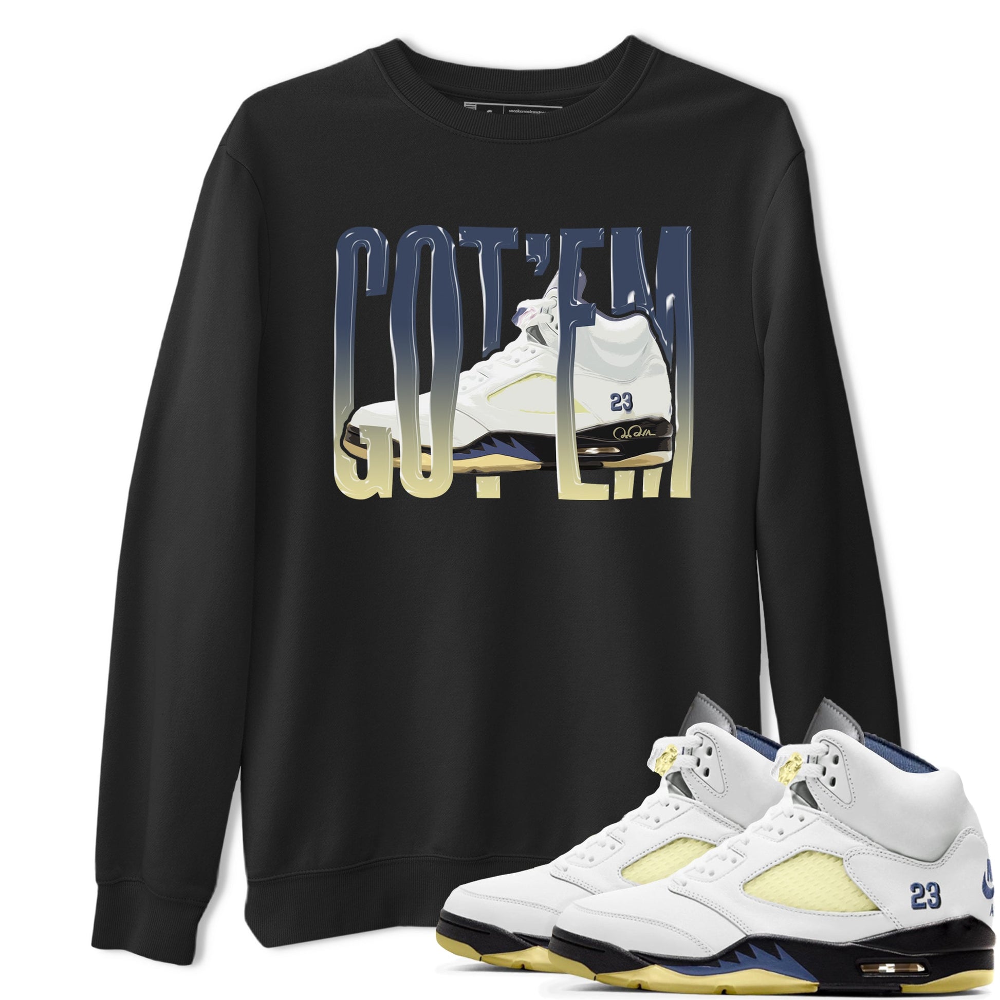 Air Jordan 5 A Ma Maniere x Photon Dust shirt to match jordans Wiggling Gotem sneaker tees Jordan 5 A Ma Maniere "Dawn" SNRT Sneaker Release Tees Unisex Black 1 T-Shirt