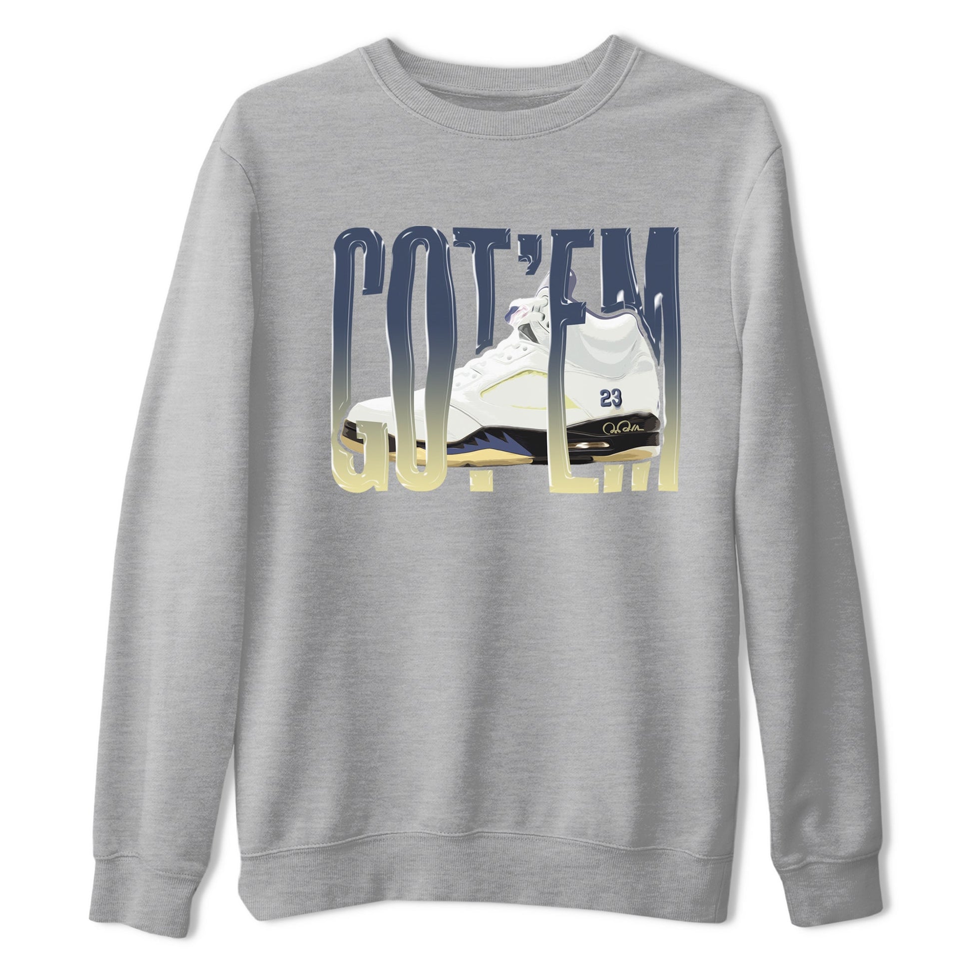Air Jordan 5 A Ma Maniere x Photon Dust shirt to match jordans Wiggling Gotem sneaker tees Jordan 5 A Ma Maniere "Dawn" SNRT Sneaker Release Tees Unisex Heather Grey 2 T-Shirt