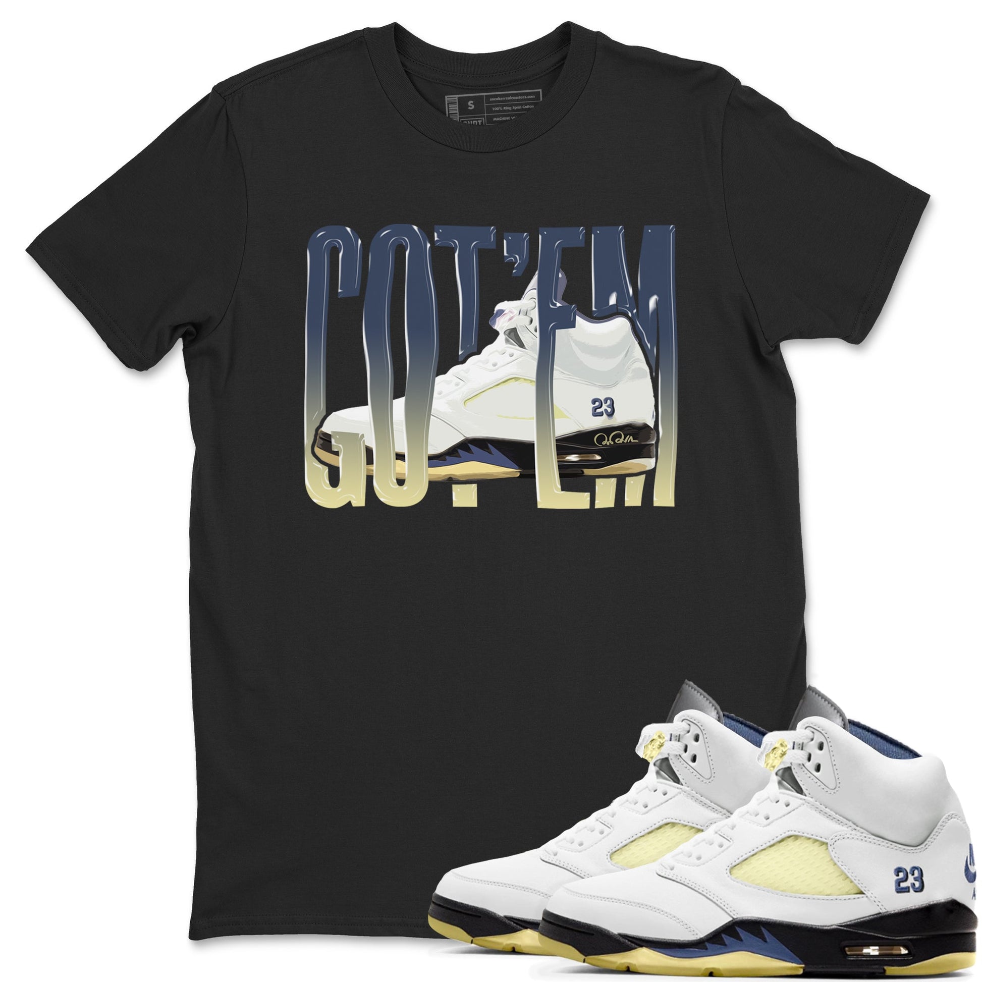 Air Jordan 5 A Ma Maniere x Photon Dust shirt to match jordans Wiggling Gotem sneaker tees Jordan 5 A Ma Maniere "Dawn" SNRT Sneaker Release Tees Unisex Black 1 T-Shirt