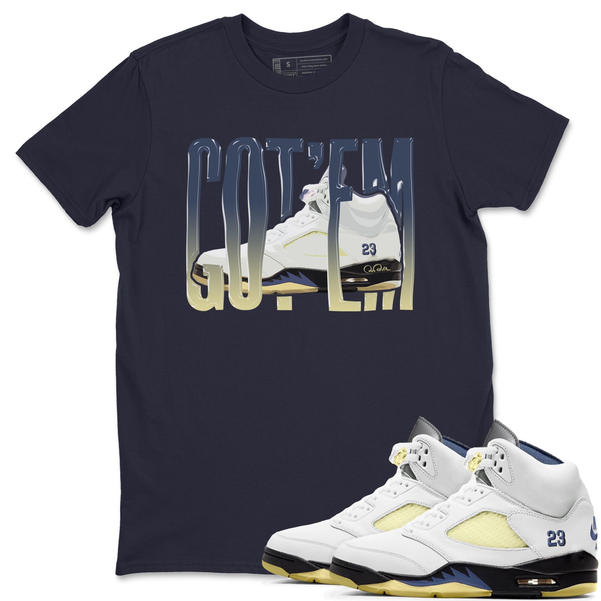 Air Jordan 5 A Ma Maniere x Photon Dust shirt to match jordans Wiggling Gotem sneaker tees Jordan 5 A Ma Maniere "Dawn" SNRT Sneaker Release Tees Unisex Navy 1 T-Shirt