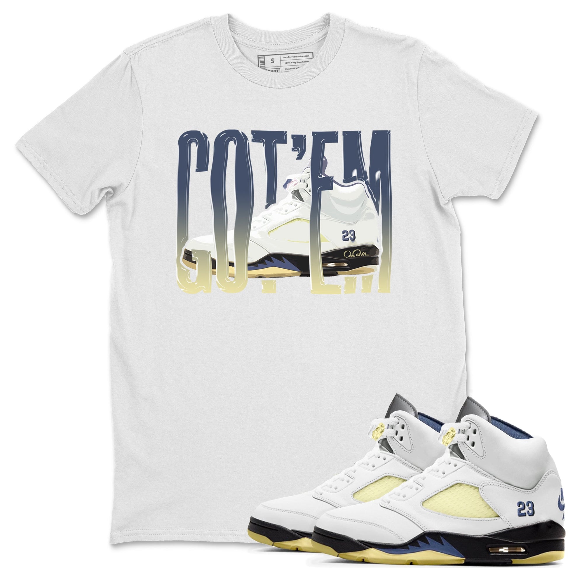 Air Jordan 5 A Ma Maniere x Photon Dust shirt to match jordans Wiggling Gotem sneaker tees Jordan 5 A Ma Maniere "Dawn" SNRT Sneaker Release Tees Unisex White 1 T-Shirt
