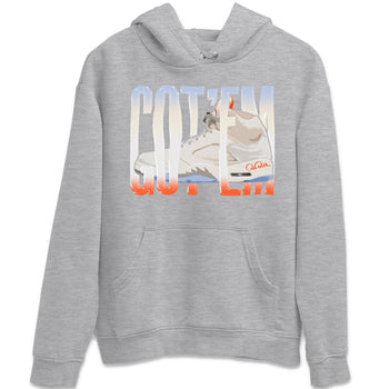 Air Jordan 5 Craft Sneaker Match Tees Wiggling Gotem Sneaker Tees AJ5 SE Craft Sneaker Release Tees Unisex Shirts Heather Grey 2