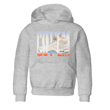Air Jordan 5 Craft Sneaker Match Tees Wiggling Gotem Sneaker Tees AJ5 SE Craft Sneaker Release Tees Kids Shirts Heather Grey 2