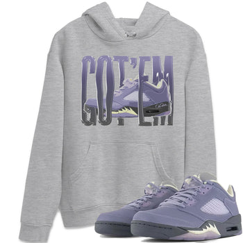 Air Jordan 5 Indigo Haze Sneaker Match Tees Wiggling Gotem Sneaker Tees AJ5 Indigo Haze Sneaker Release Tees Unisex Shirts Heather Grey 1