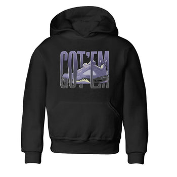 Air Jordan 5 Indigo Haze Sneaker Match Tees Wiggling Gotem Sneaker Tees AJ5 Indigo Haze Sneaker Release Tees Kids Shirts Black 2