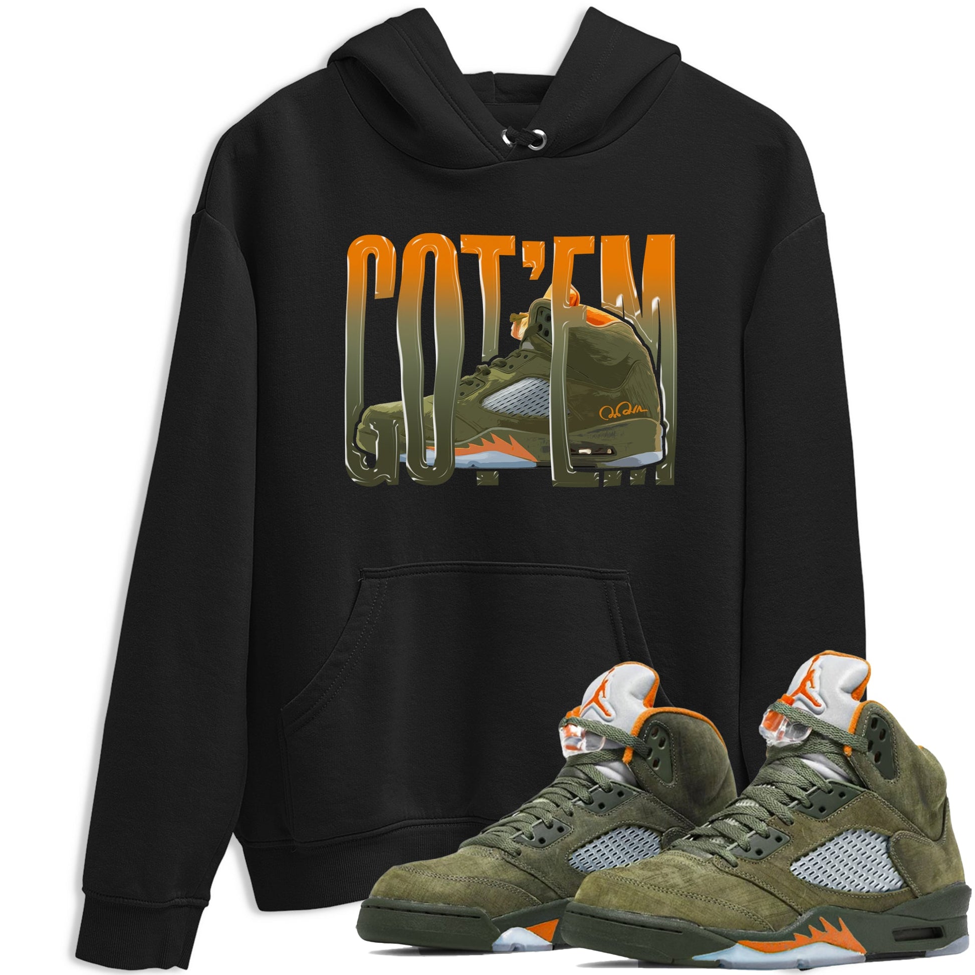 5s Olive shirt to match jordans Wiggling Gotem sneaker tees Air Jordan 5 Olive SNRT Sneaker Release Tees unisex cotton Black 1 crew neck shirt