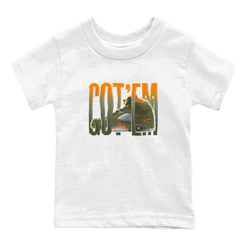 5s Olive shirt to match jordans Wiggling Gotem sneaker tees Air Jordan 5 Olive SNRT sneaker release tees baby toddler White 2 cotton Shirt