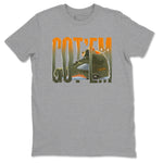 5s Olive shirt to match jordans Wiggling Gotem sneaker tees Air Jordan 5 Olive SNRT Sneaker Release Tees unisex cotton Heather Grey 2 crew neck shirt