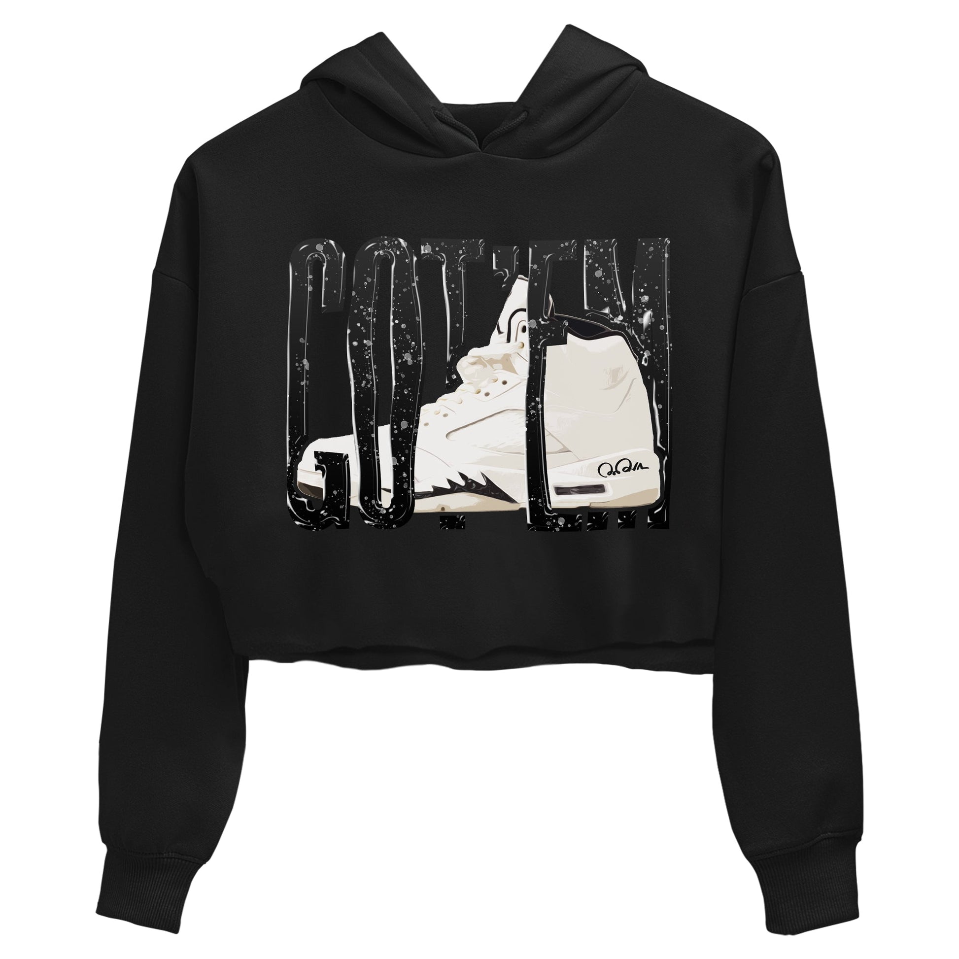 5s Sail shirt to match jordans Wiggling Gotem sneaker tees Air Jordan 5 Sail SNRT Sneaker Release Tees Black 2 crop length shirt