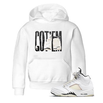 5s Sail shirt to match jordans Wiggling Gotem sneaker tees Air Jordan 5 Sail SNRT sneaker release tees baby toddler White 1 cotton Shirt