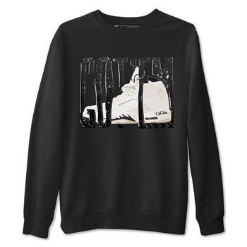 5s Sail shirt to match jordans Wiggling Gotem sneaker tees Air Jordan 5 Sail SNRT Sneaker Release Tees unisex cotton Black 2 crew neck shirt